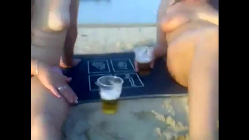 Пьяная русская развлекуха на пляже