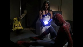 Порно Человека-паука и какой-то супергероини-брюнетки